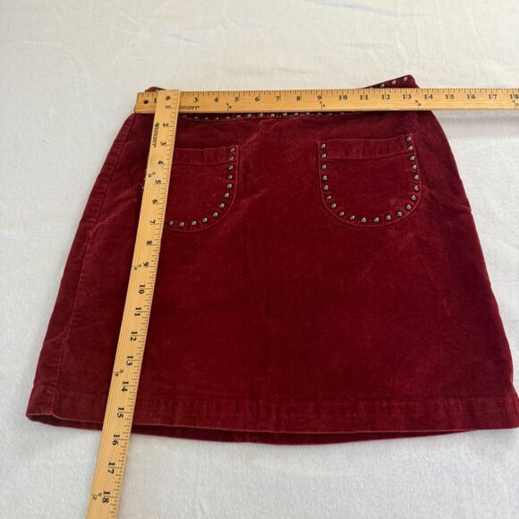 Mossimo Women's Red and Burgundy Skirt - Picture 4 of 6